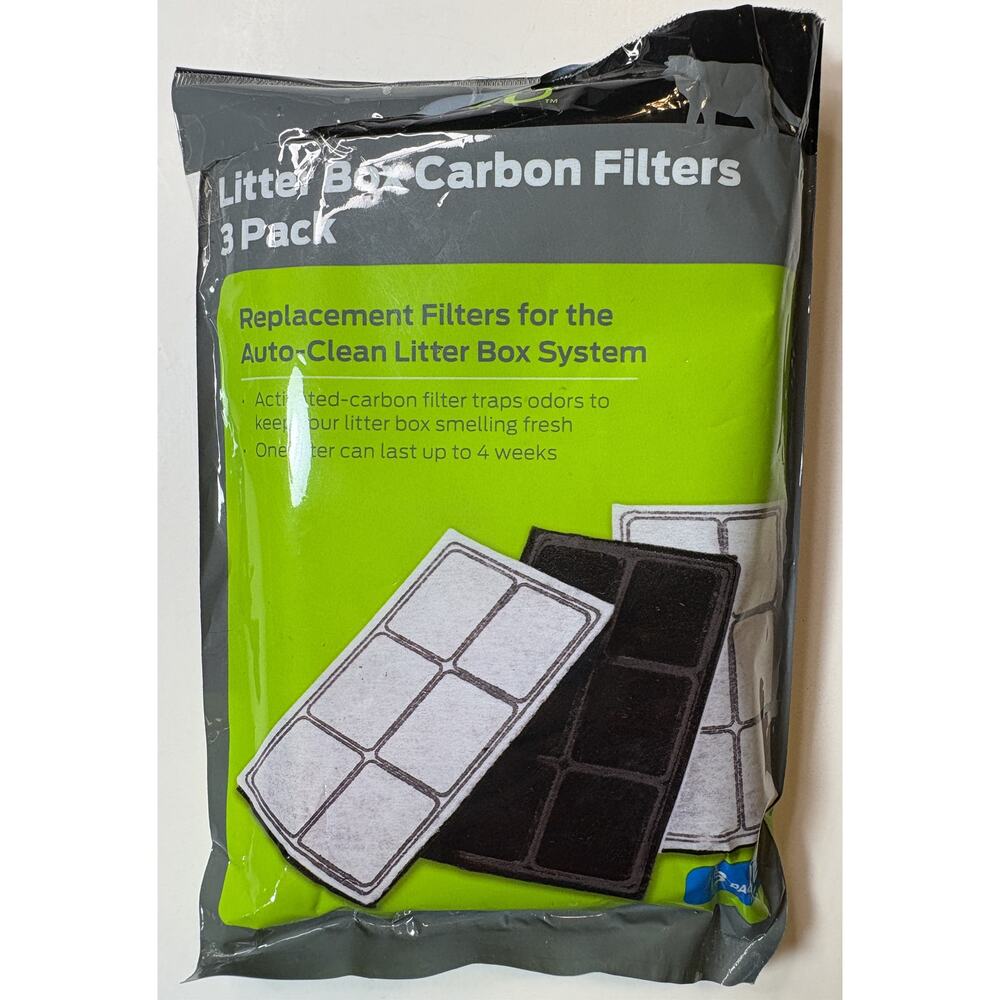 Litter Box Carbon Filters – 2 Pack (Auto‑Clean Litter Box System)